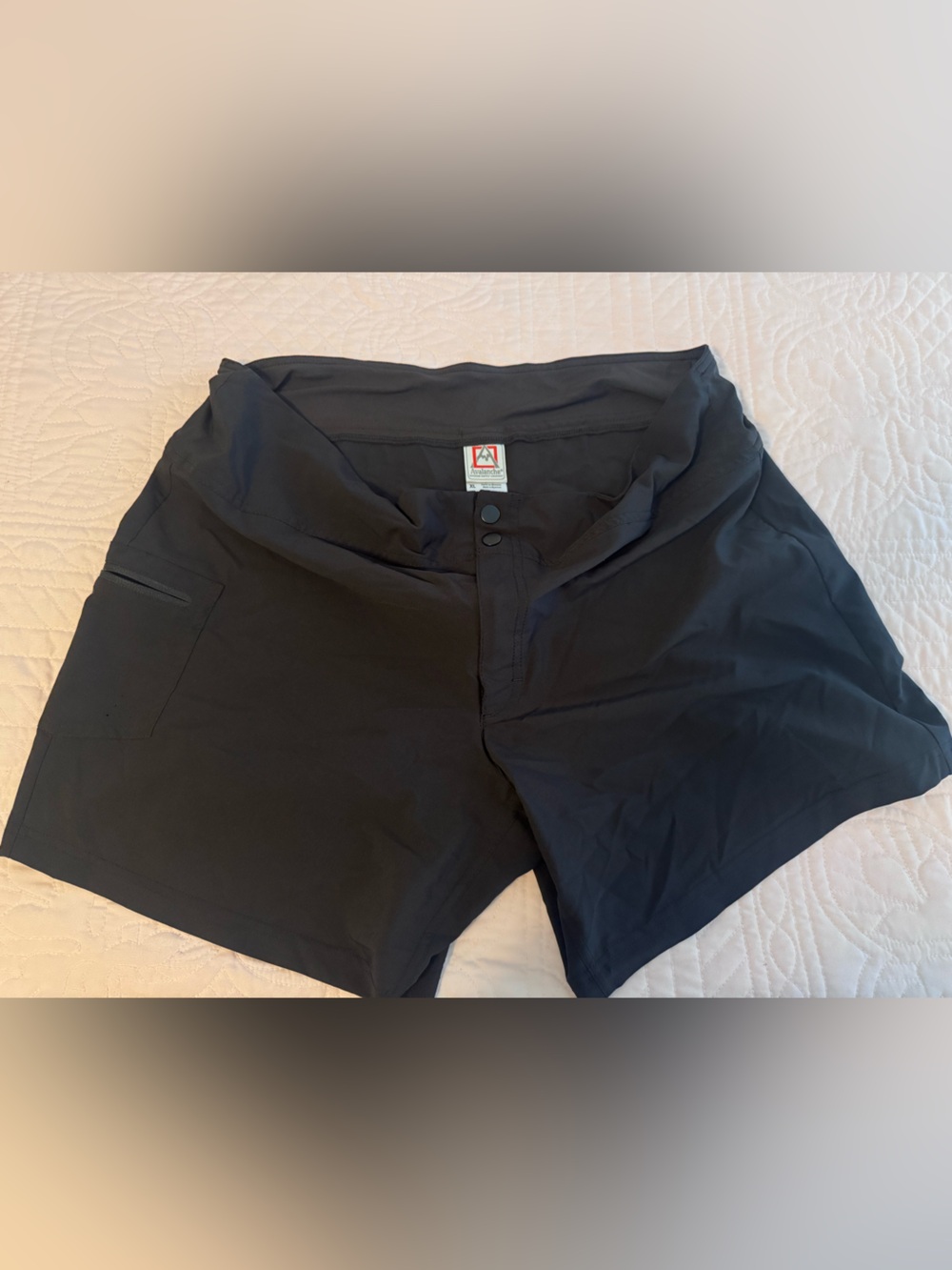 Avalanche Black Athletic Shorts for Women